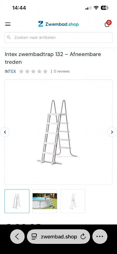 Zwembadladder Intex tot 125 cm nieuw, Tuin en Terras, Ophalen, Zo goed als nieuw, Ladder