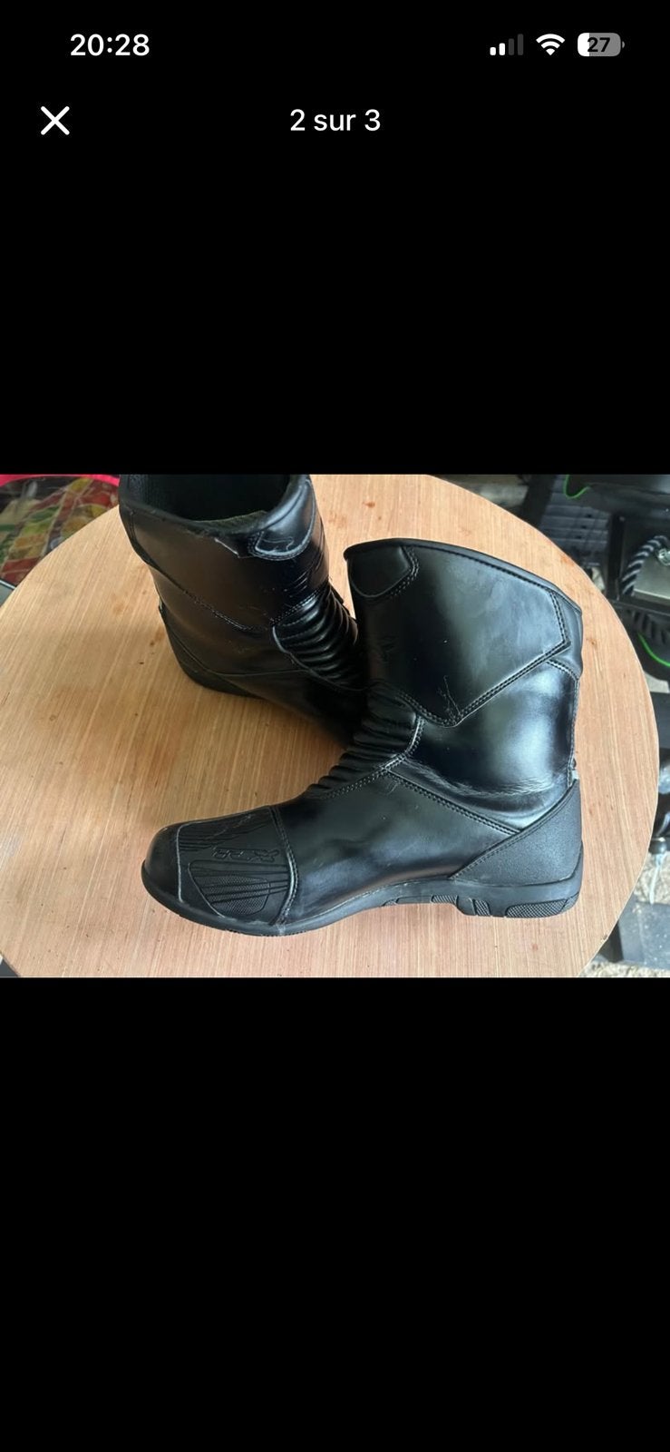 Botte moto tcx taille 45, Motos, Enlèvement, Neuf, sans ticket, Hommes, Bottes