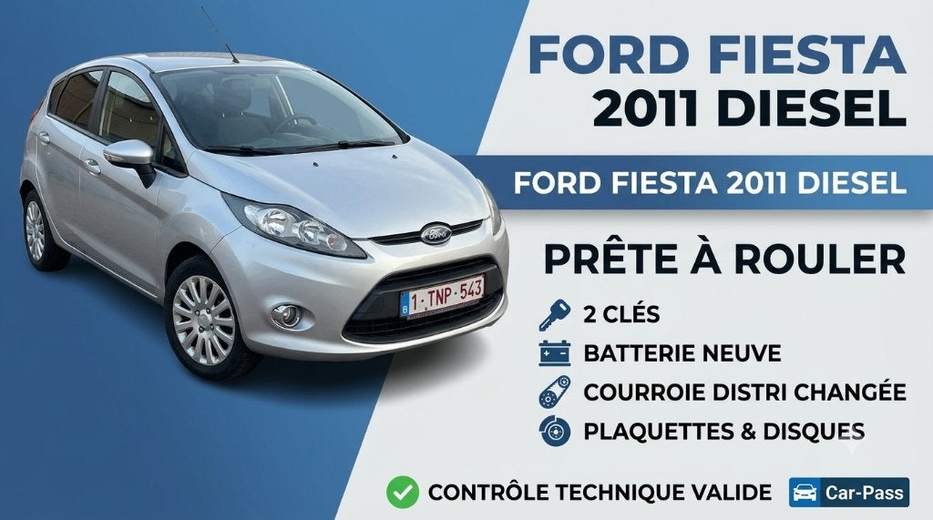 Ford Fiesta 2011 Diesel, Autos, Achat, Autre, Autre carrosserie, 5 portes