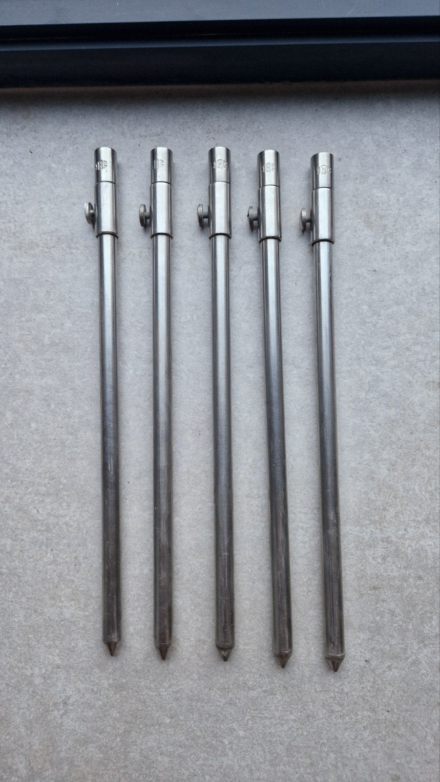 JRC RVS bankstick - 5 Stuks., Watersport en Boten, Hengelsport | Karpervissen, Ophalen of Verzenden