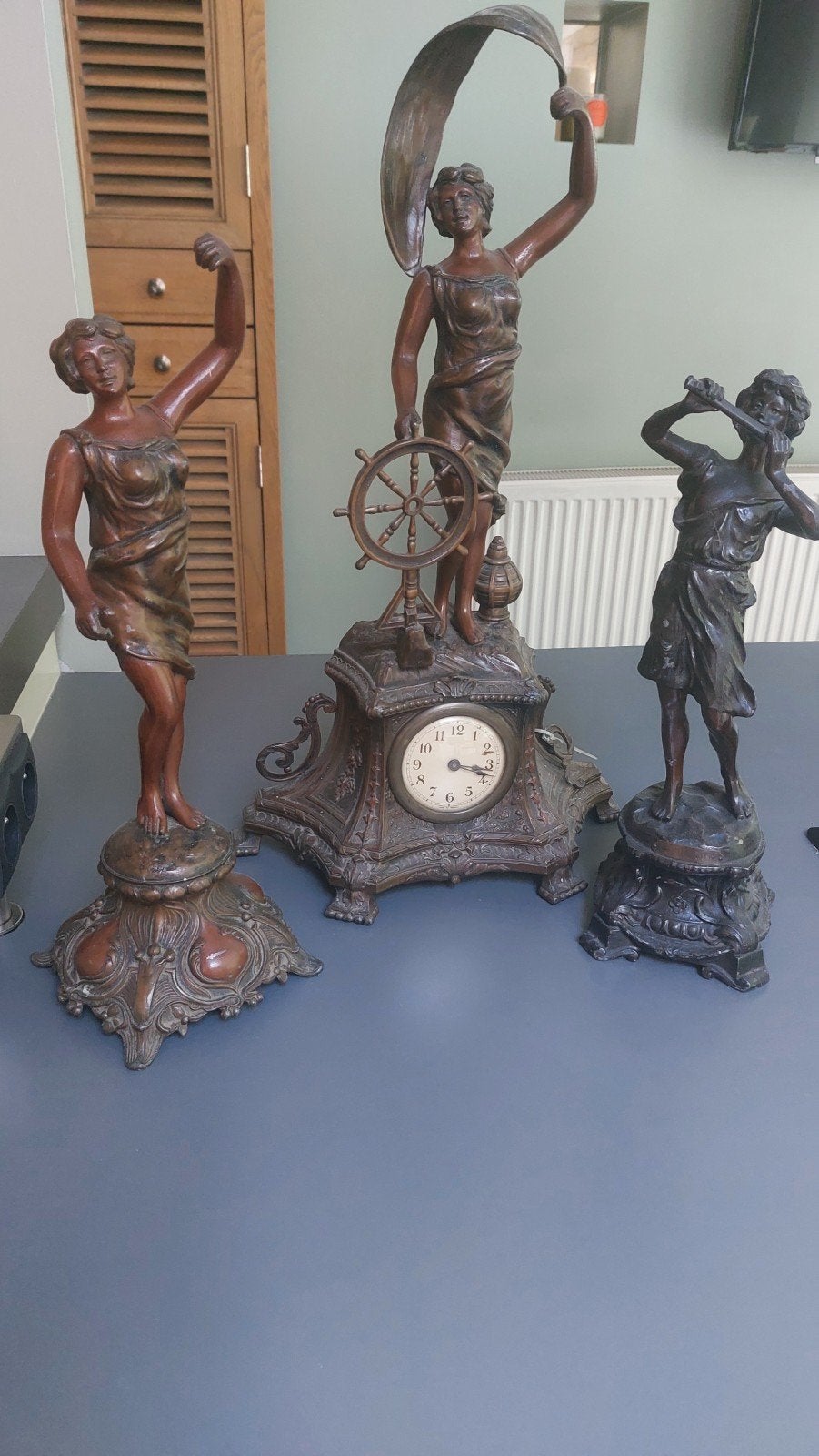 Ensemble  decoratif de cheminée, Antiquités & Art, Enlèvement