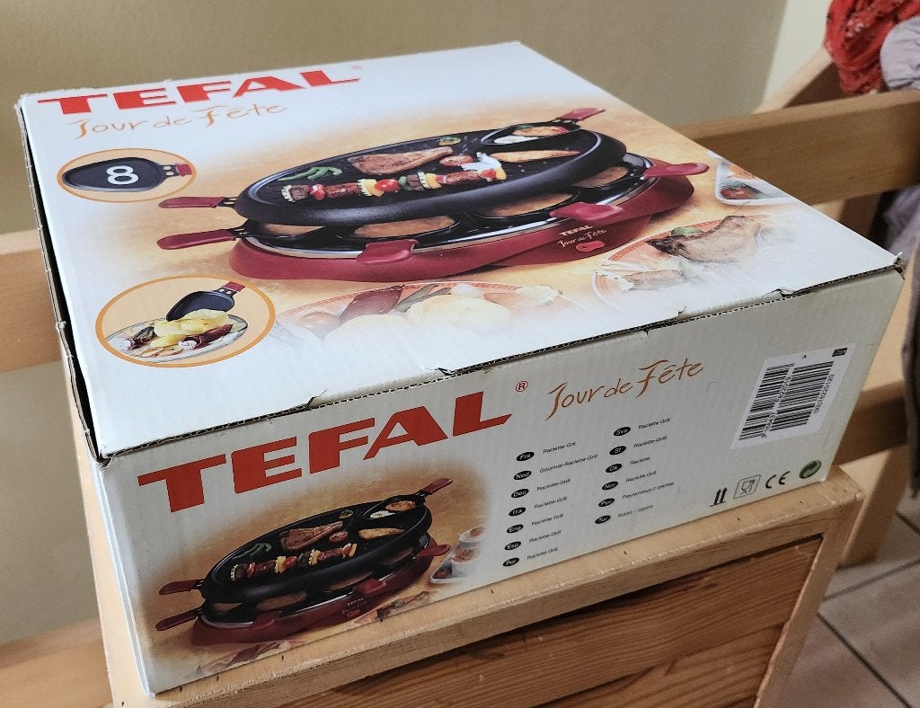 Raclette Grill TEFAL "Jour de fête", Enlèvement, Utilisé, 8 personnes et plus