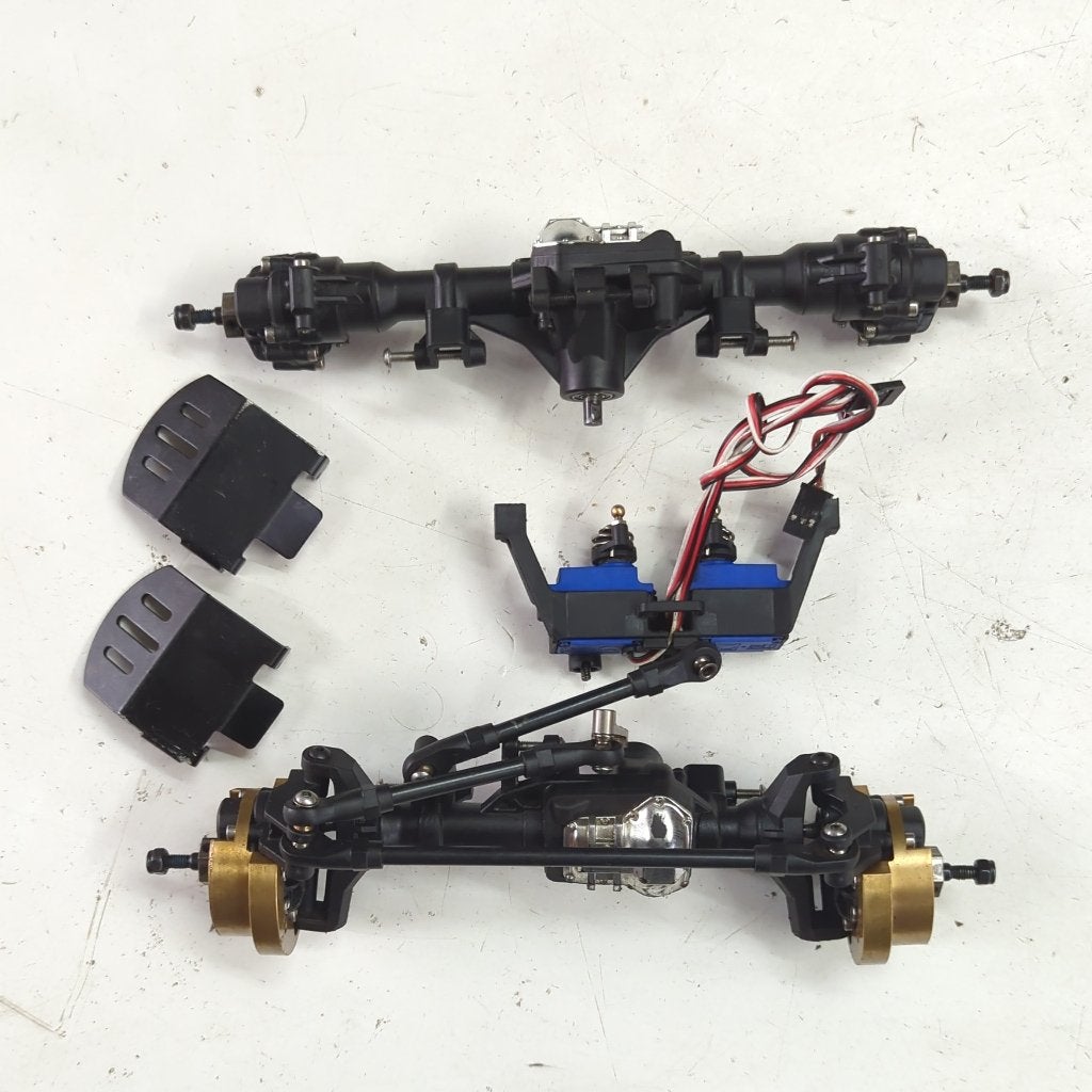 Traxxas TRX-4 assen, T-Lock differentiëlen, servo's, messing, Hobby & Loisirs créatifs, Modélisme | Radiocommandé & Téléguidé | Voitures