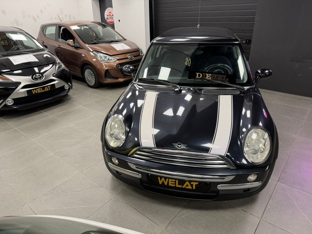 MINI ONE D 1.4 DIESEL TOP STAAT, Auto's, Mini, Bluetooth, 75 kW, Zwart, Blauw