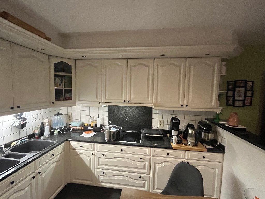 complete keuken, Maison & Meubles, Cuisine | Cuisines complètes, Granit ou Pierre, Enlèvement, Utilisé, Blanc