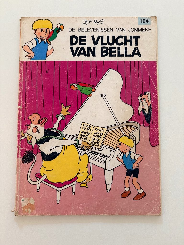 De belevenissen van Jommeke De vlucht van Bella, Eén stripboek, Ophalen, Gelezen, Jef Nys.
