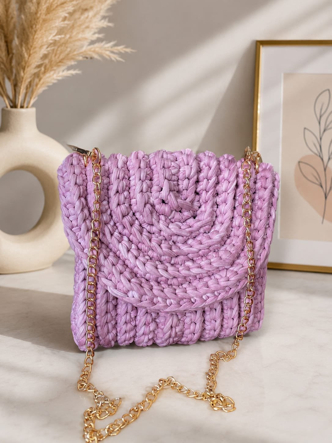 Sac au crochet fait main, Hobby & Loisirs créatifs, Tricot & Crochet, Enlèvement ou Envoi, Comme neuf