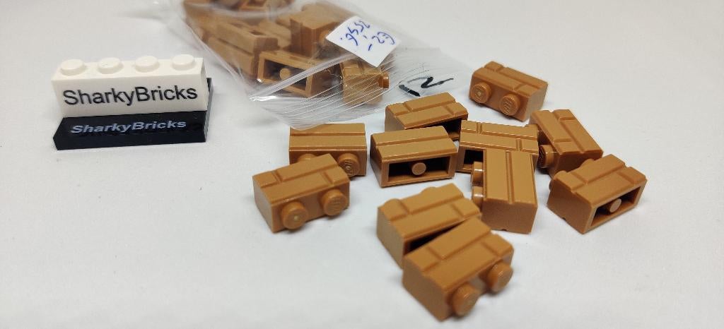 Lego Palisade Brick 1x2 Nougat per 25 stuks (Nieuw), Overige thema's, Lego, Nieuw, Ophalen of Verzenden