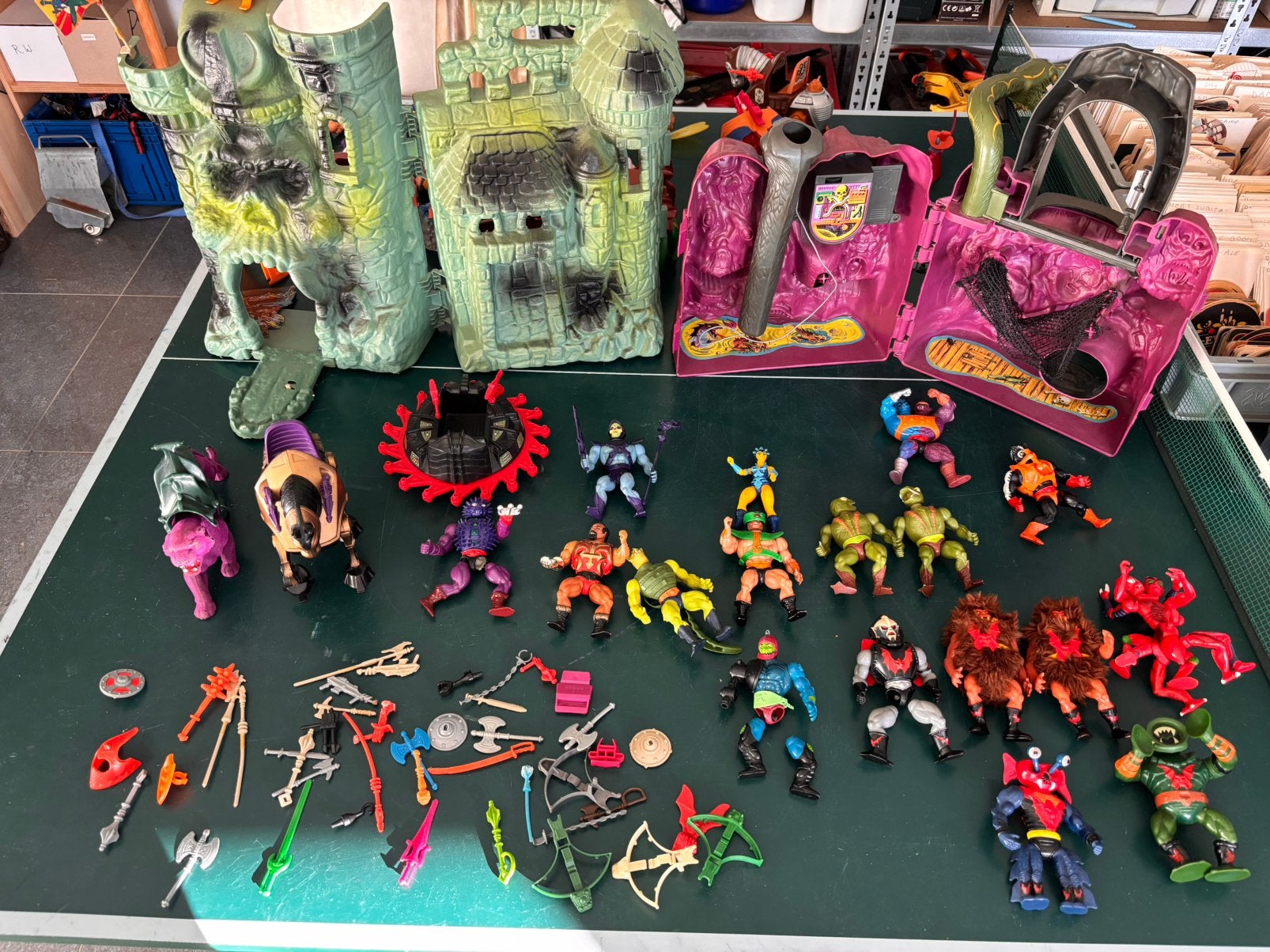 Lot masters of the universe mattel he-man skeletor, Collections, Jouets, Enlèvement, Utilisé