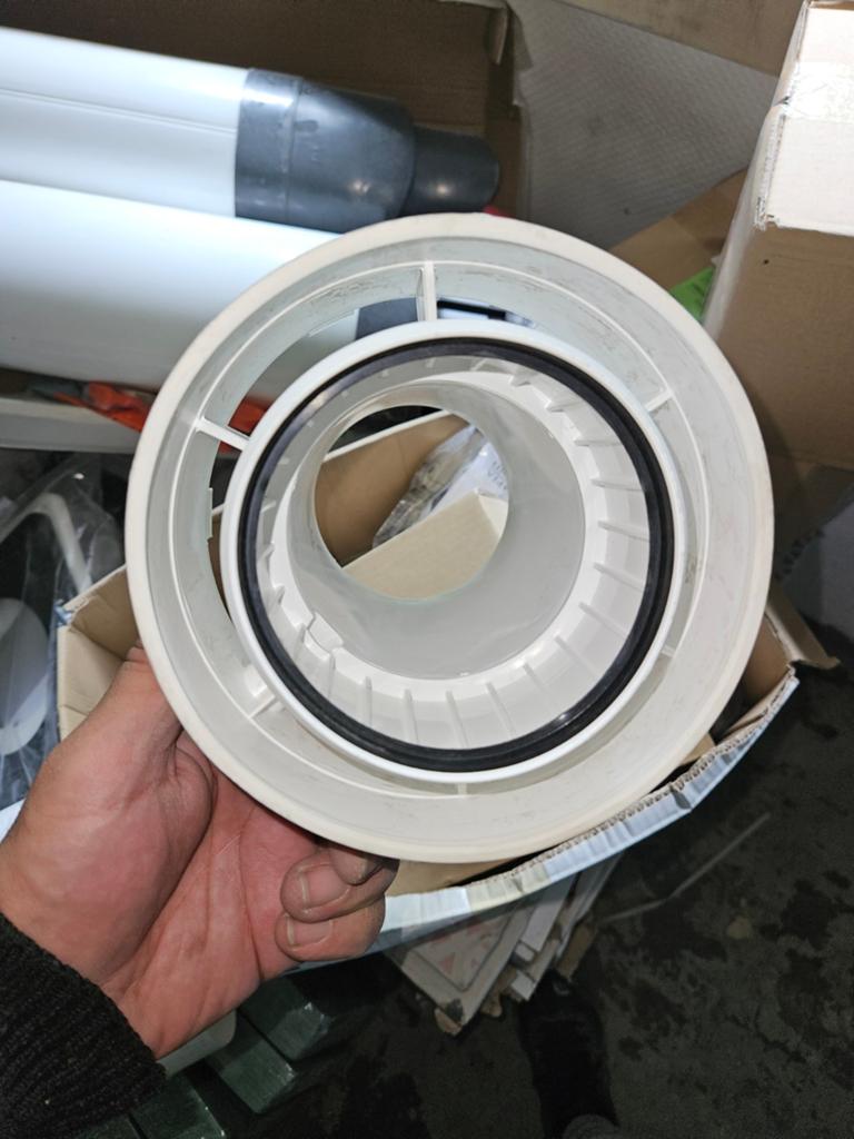 Adaptateur évacuation des fumées chaudière 80/125  100/150, Enlèvement