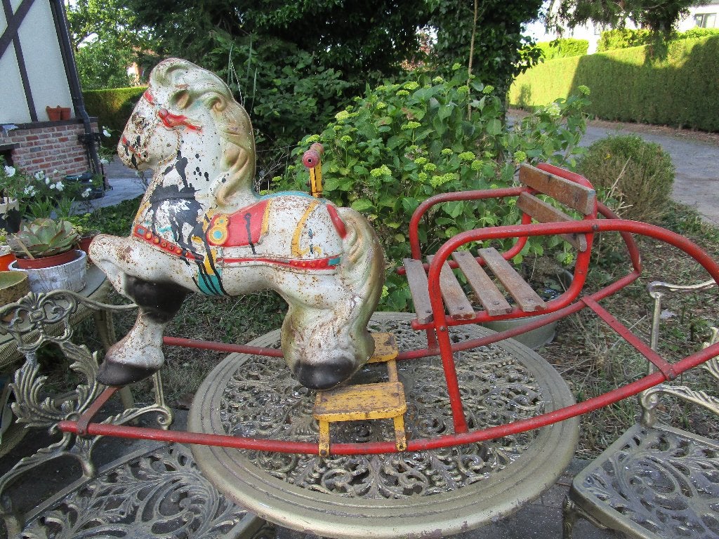 MOBO schommelpaard vintage, Antiek en Kunst, Ophalen