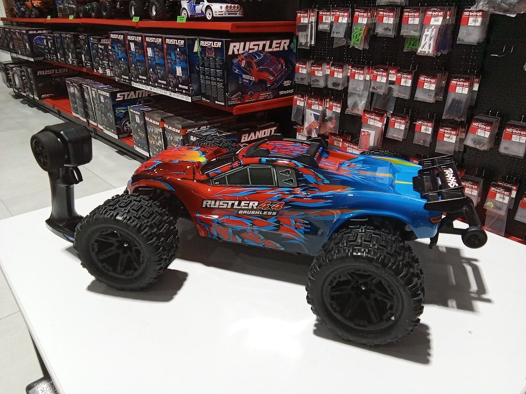 Traxxas  Rustler 4X4 HD VX3 Brushless, Auto offroad, Nieuw, Schaal 1:10, RTR (Ready to Run)