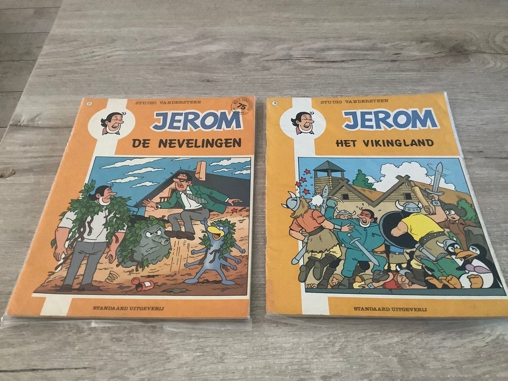 Jerom verschillende strips (Gele cover) (1986-1989), Boeken, Gelezen, Willy vandersteen, Ophalen of Verzenden, Meerdere stripboeken