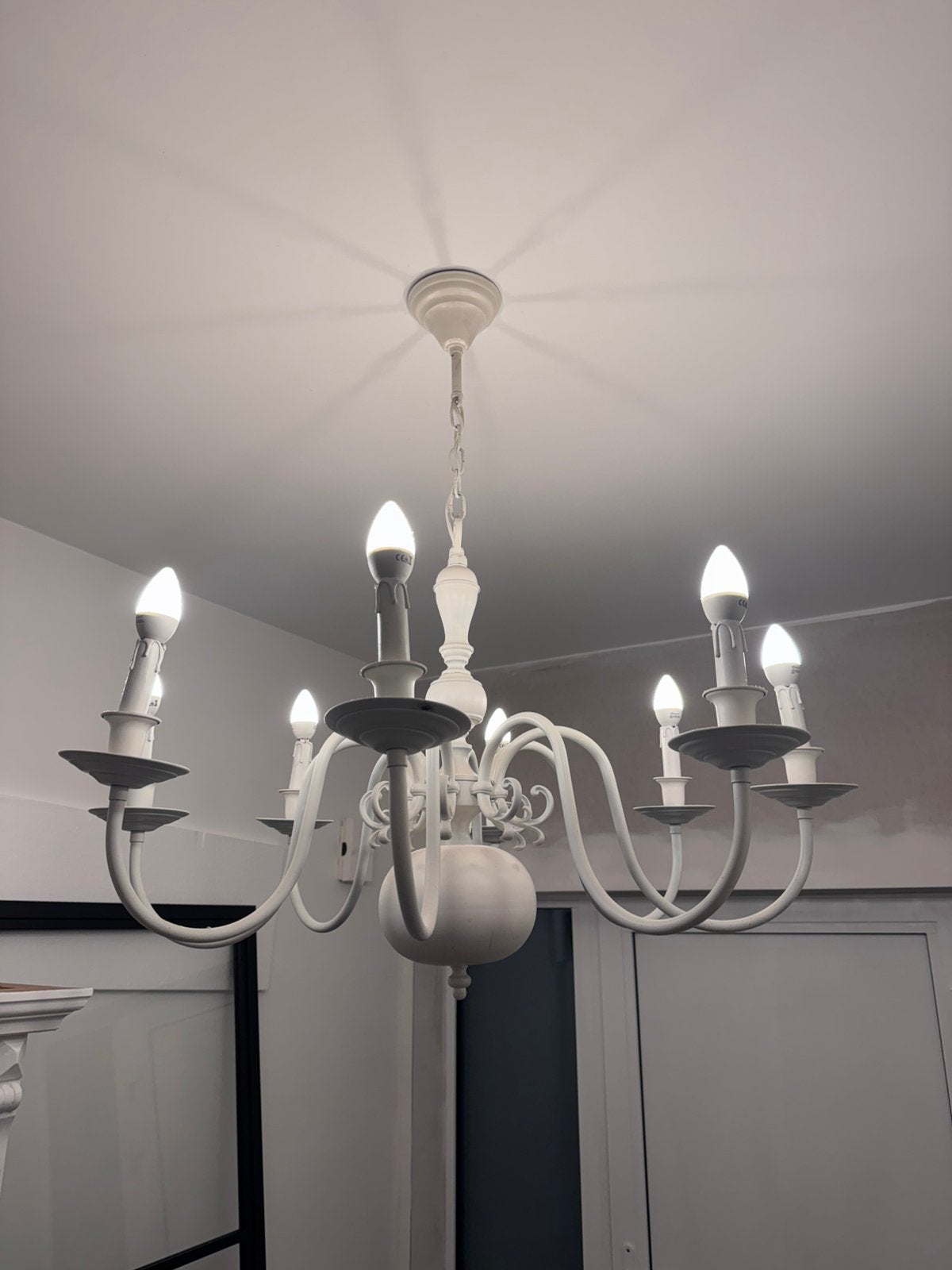 Lustre à 8 bras, Maison & Meubles, Lampes | Lustres, Enlèvement, Utilisé
