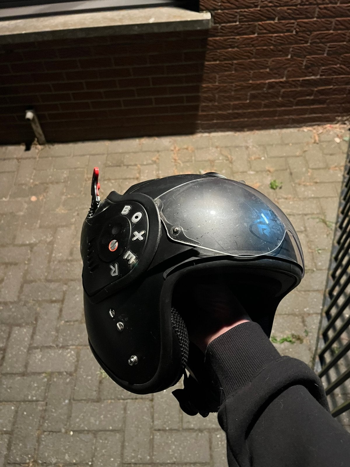 Boxer helm maat SM (tussen L en M), Motoren, Kleding | Motorhelmen, Ophalen, M