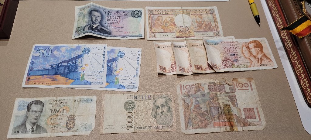 lot oude bank biljetten (2iv286), Postzegels en Munten, Ophalen