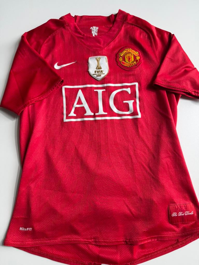 Manchester United 2007-2009 home shirt Ronaldo 7 AIG FIFA, Ophalen of Verzenden, Zo goed als nieuw, Shirt