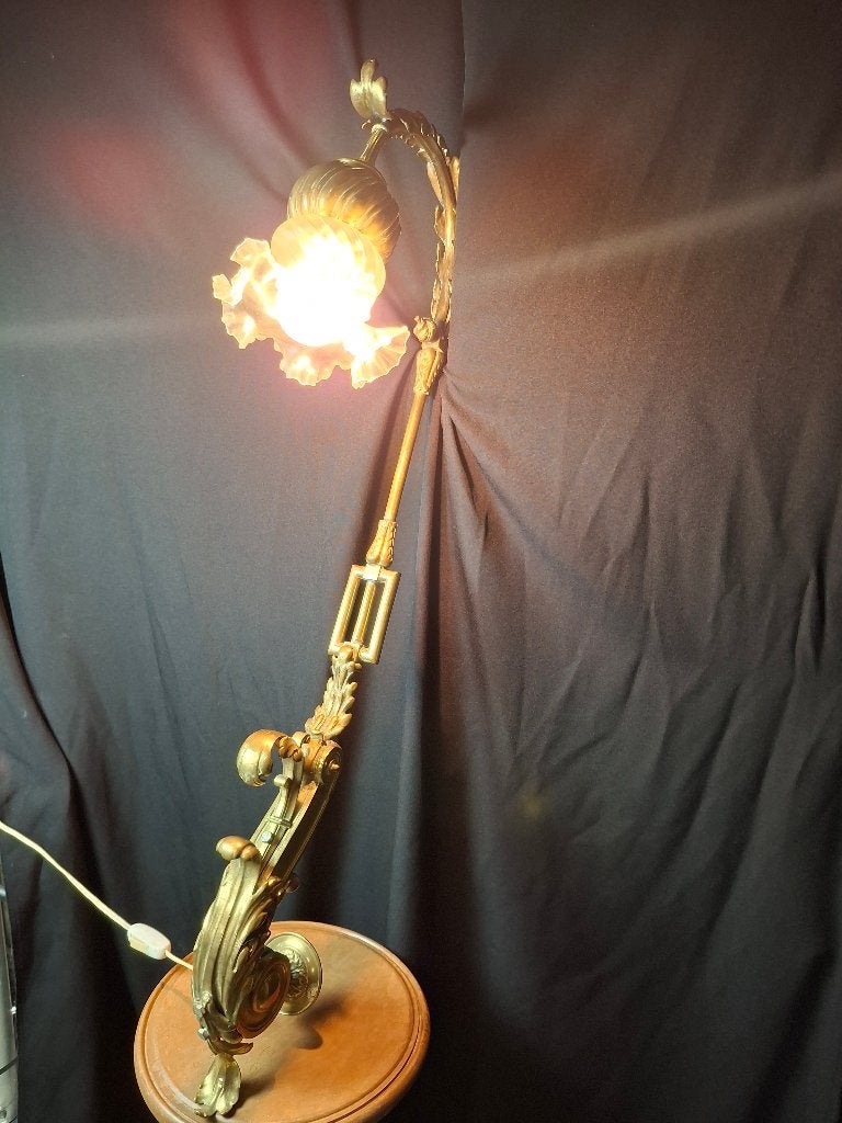 vergulde bronzen wandlamp, Enlèvement