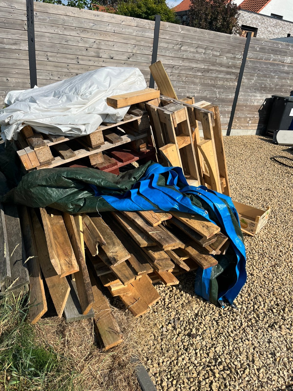 Gratis hout, Ophalen, Gebruikt