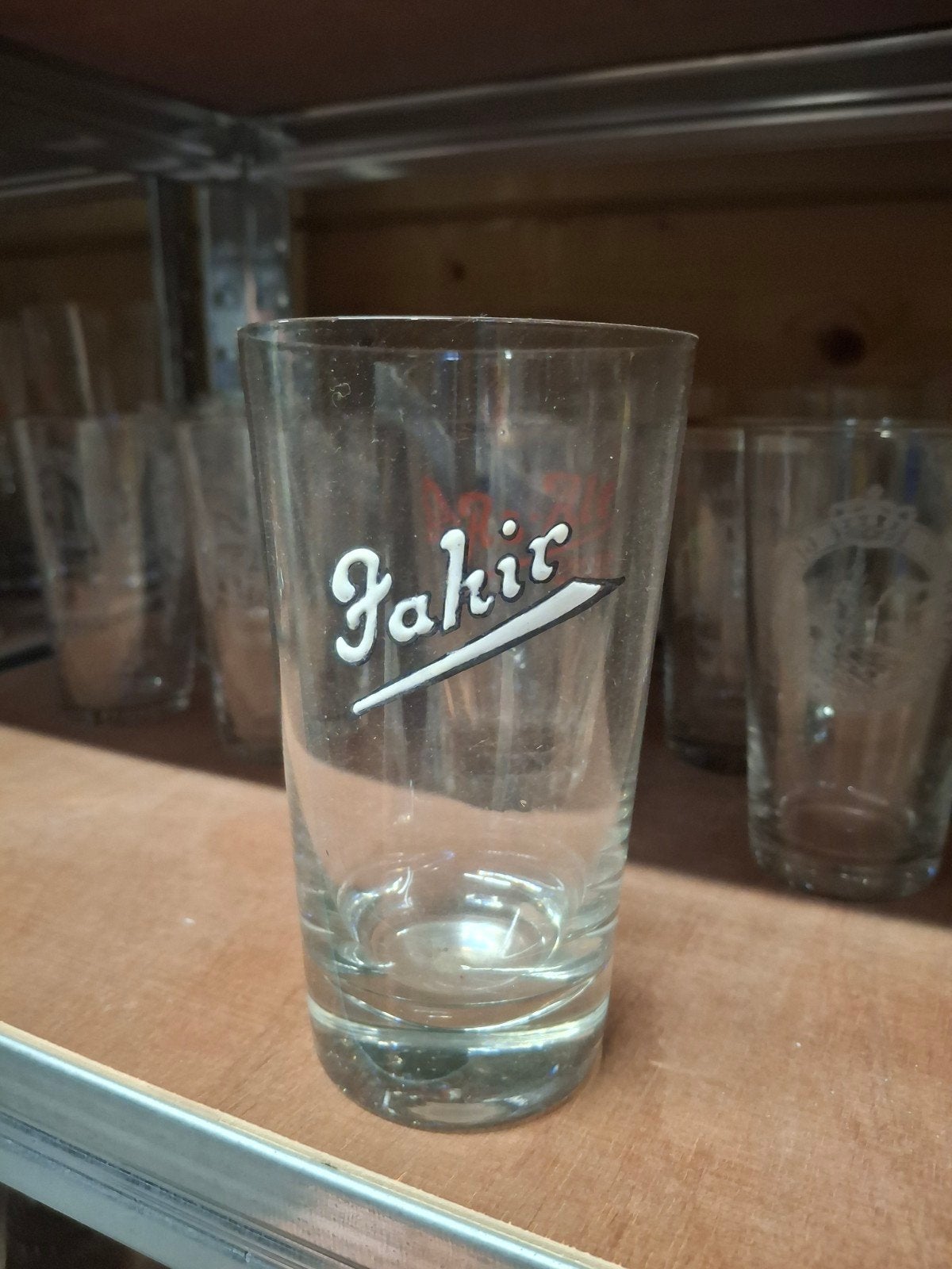 Oud email bierglas fakir van goethem Steendorp, Ophalen of Verzenden
