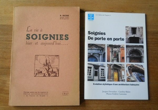 2 livres sur Soignies, Enlèvement ou Envoi, Utilisé