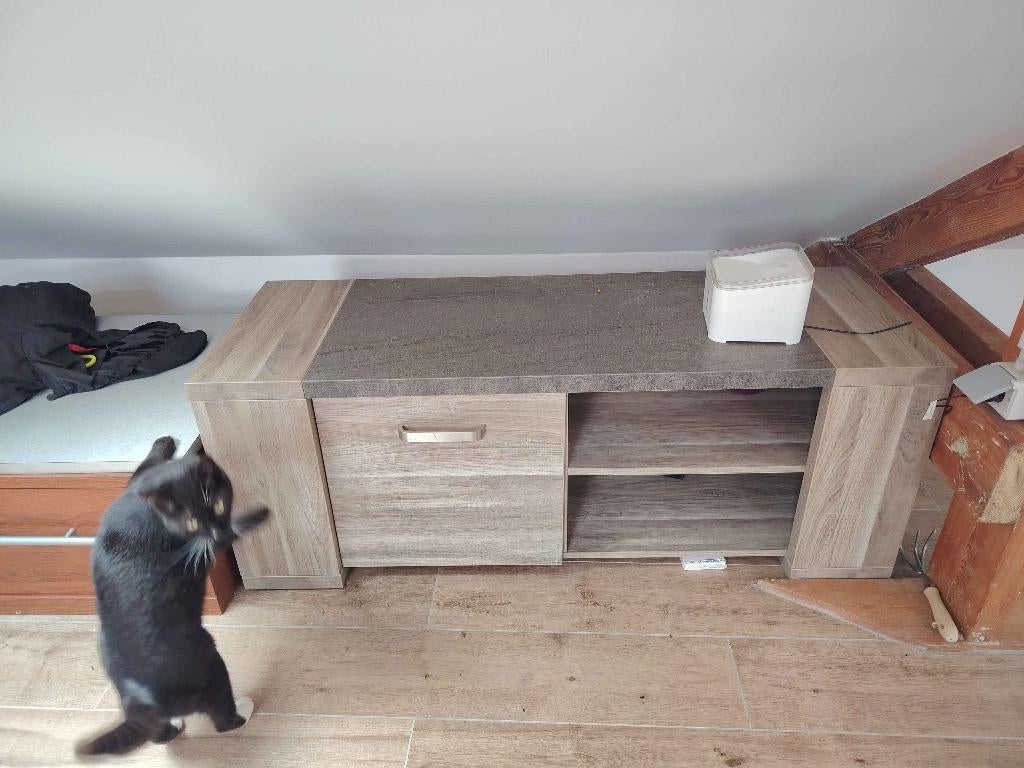 Tv-meubel, Ophalen, 100 tot 150 cm, Zo goed als nieuw, Minder dan 100 cm