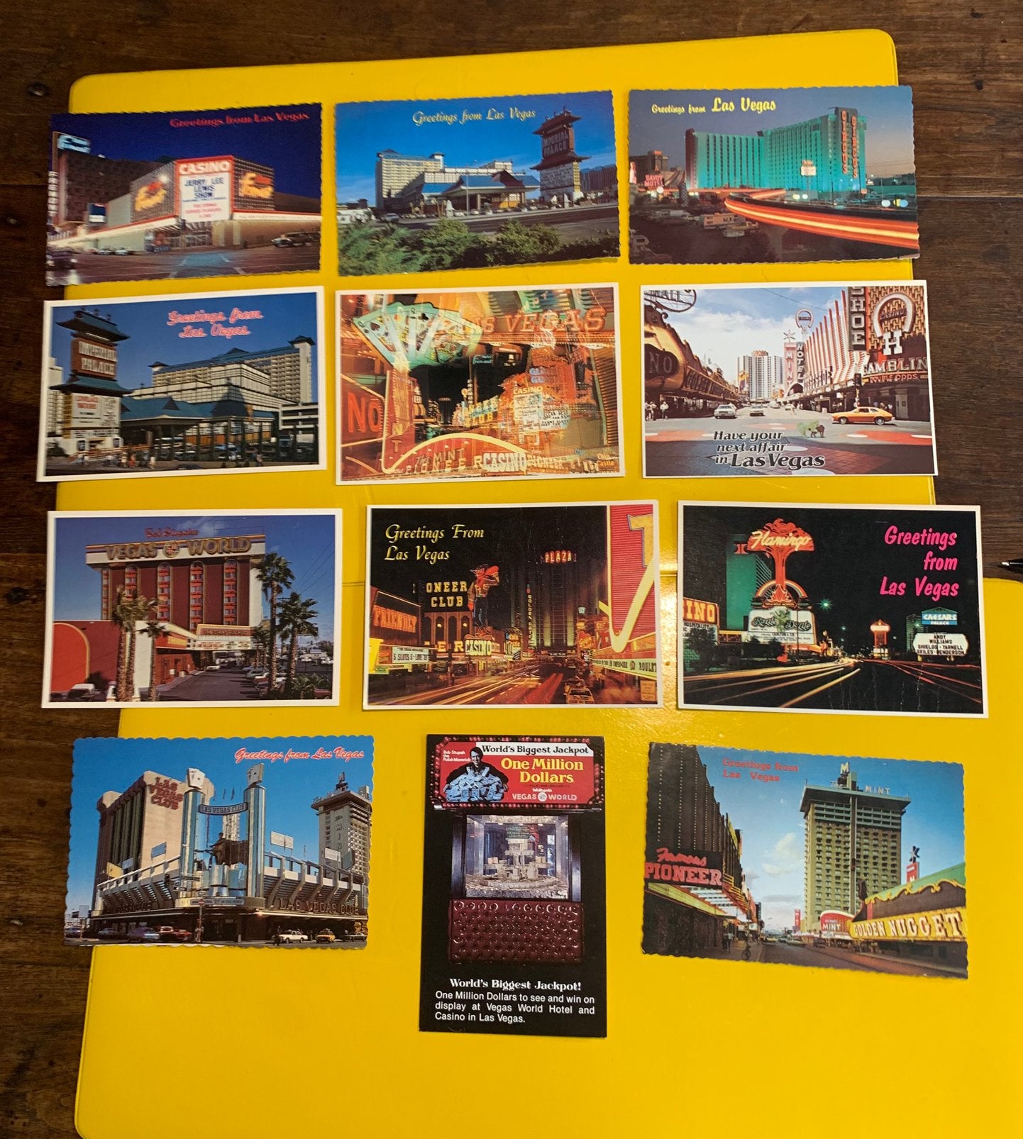 Postkaarten ( Las Vegas ), Verzamelen, Ophalen of Verzenden, 1960 tot 1980, Ongelopen, Buiten Europa