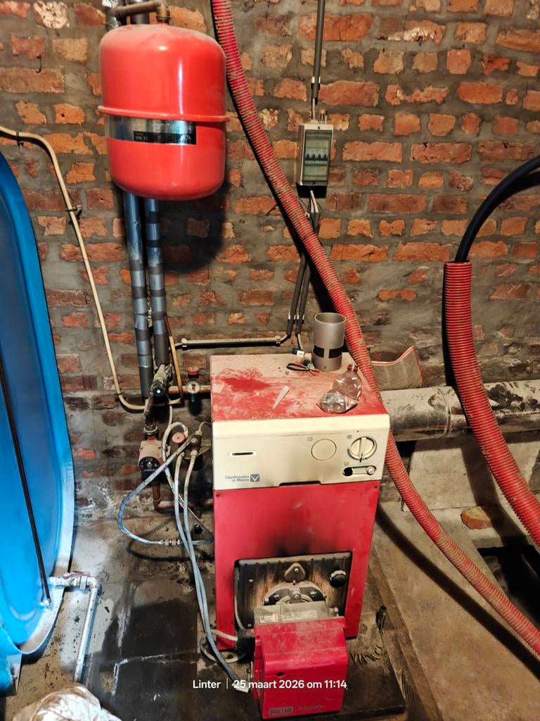 Mazoutketel, verwarming, brander., Ophalen