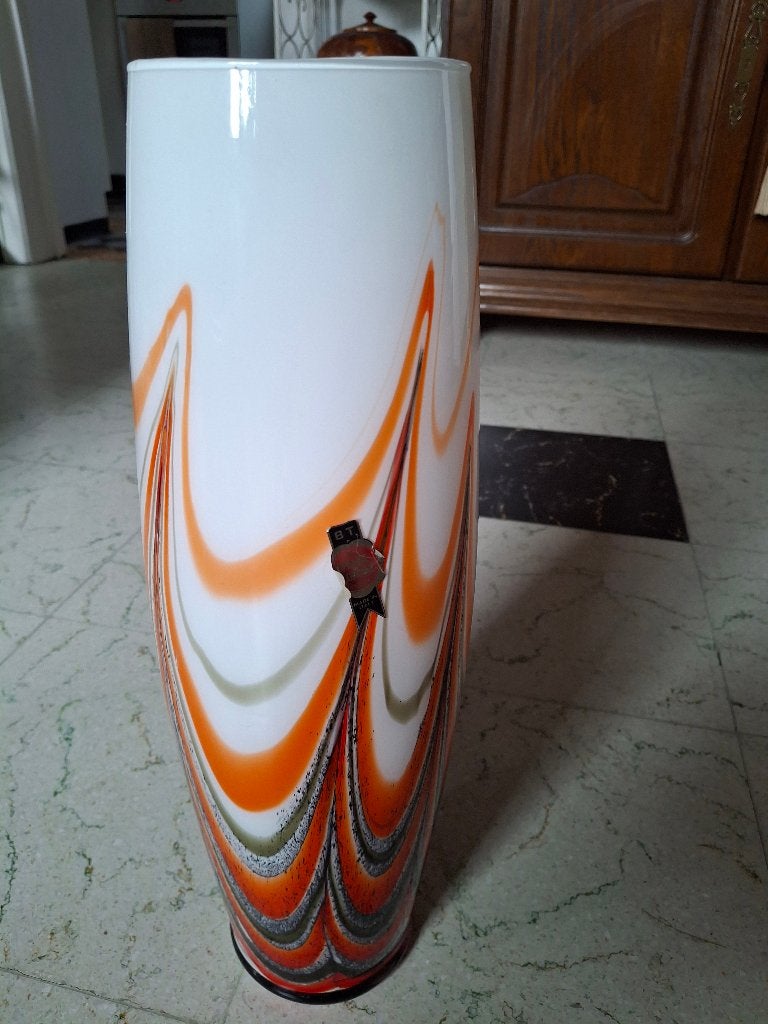 Vintage BT opaline florence vaas 44cm made in italy, Antiek en Kunst, Ophalen