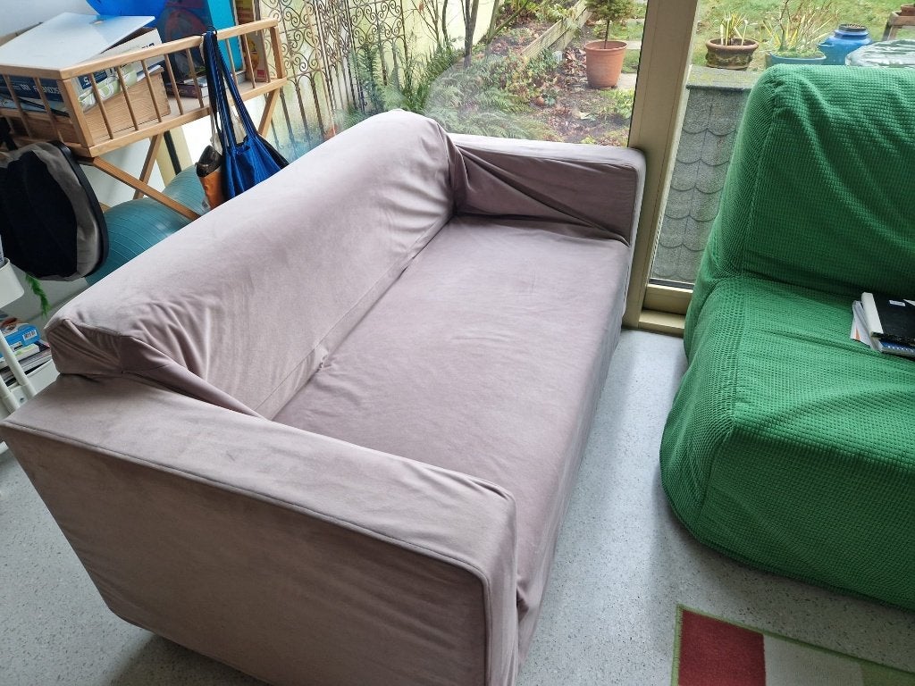 Canape IKEA-Klippan + couverture (contre griffes de chat), Moins de 75 cm, Enlèvement, Utilisé, Deux personnes