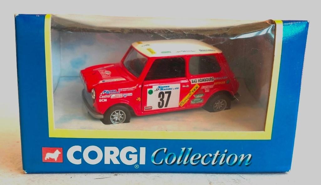 Mini MONTE CARLO rally CORGI collection # 04407., Enlèvement ou Envoi, Comme neuf, Voiture