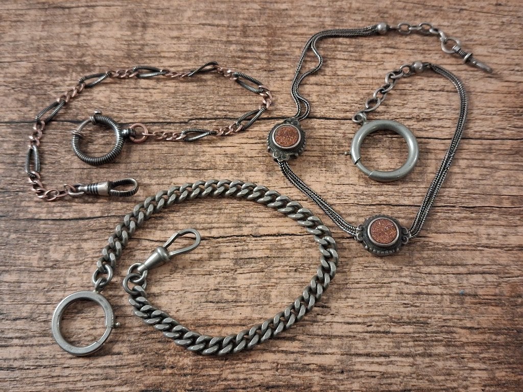 Colliers de montres de poche anciennes, Bijoux, Sacs & Beauté, Autres marques, Avec chaîne, Inconnu, Autres matériaux