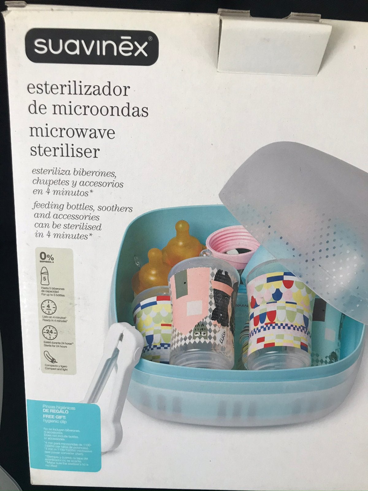 Sterilistor babyflessen Suavinex, Ophalen of Verzenden, Zo goed als nieuw, Sterilisator