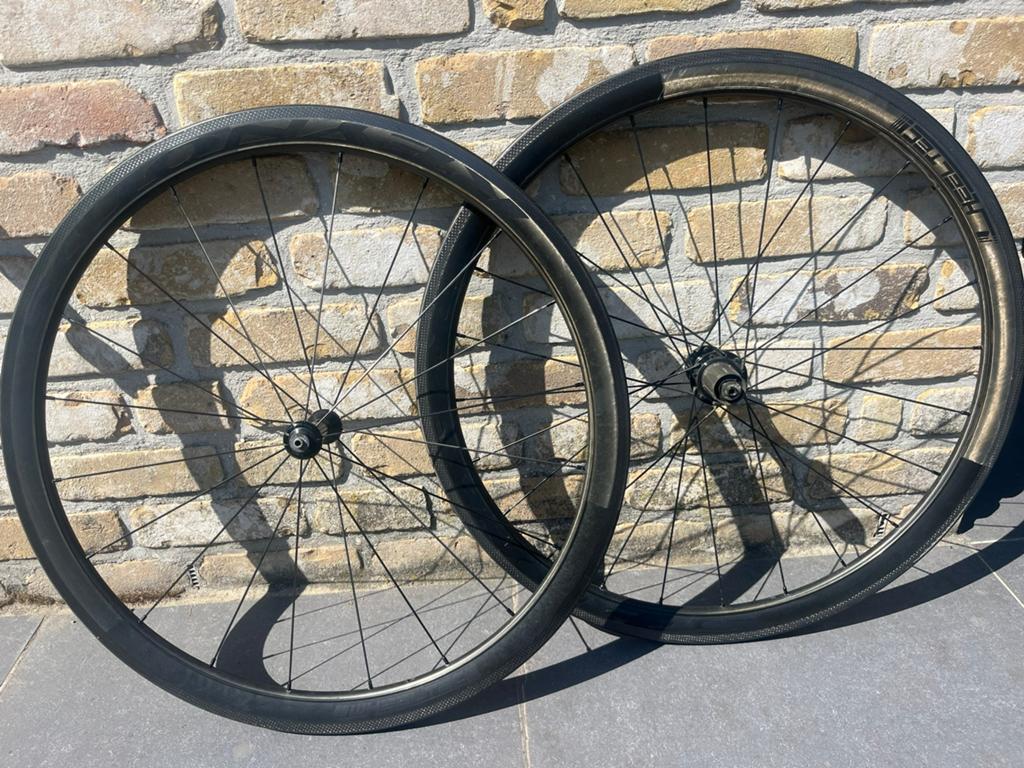 Carbon wielen reynolds velgrem, Fietsen en Brommers, Fietsonderdelen, Zo goed als nieuw, Racefiets, Carbon, Ophalen