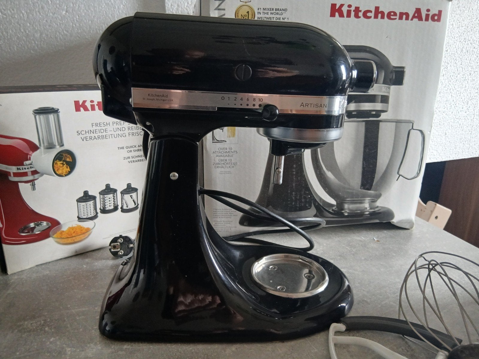 vend kitchenaid artisan 4,7L, Résiste au lave-vaisselle, Enlèvement ou Envoi, Comme neuf, 4 litres ou plus