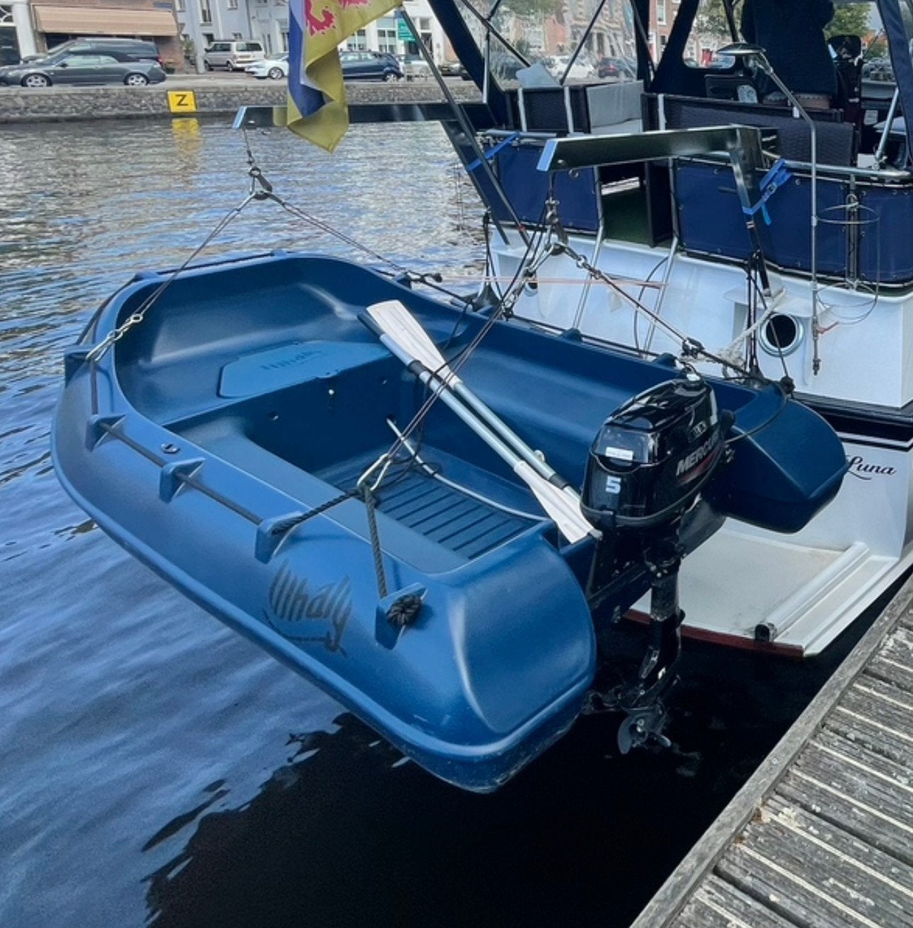 Whaly 270 met 5pk mercury 12l tank bijboot weinig draai uren, Watersport en Boten, Overige merken, Kunststof, Ophalen of Verzenden