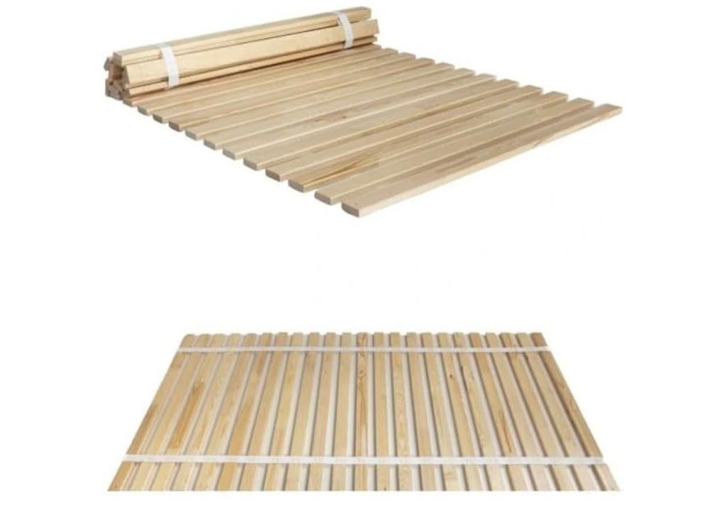 Generisch Rolled Slatted Bed Base (160х200; 2p.x80cm), Comme neuf, 80 cm, Sommier, 200 cm