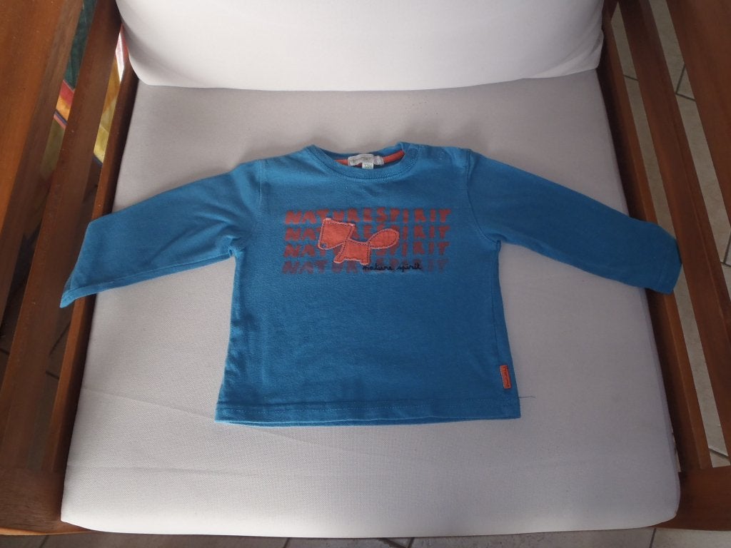 t-shirt longues manches taille 74, Enlèvement ou Envoi, Comme neuf, Garçon, Autres types