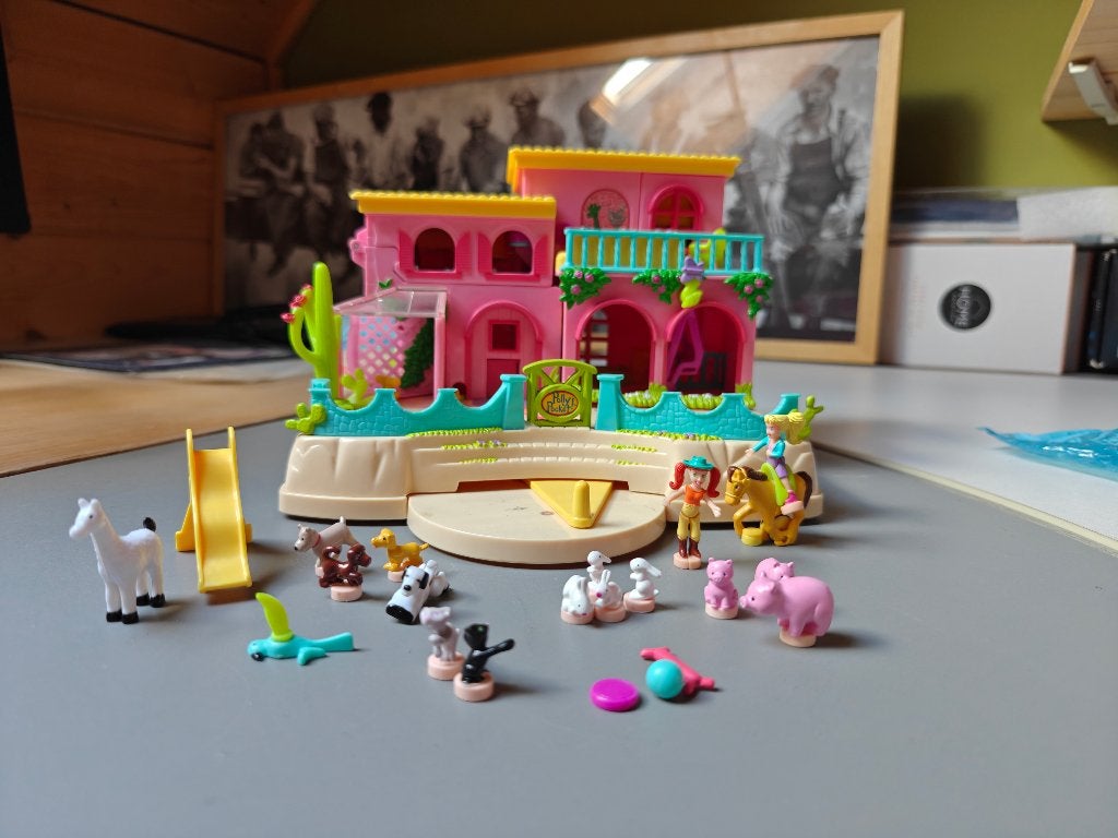 Polly Pocket Petland Hacienda Ranch House, Ophalen of Verzenden, Zo goed als nieuw