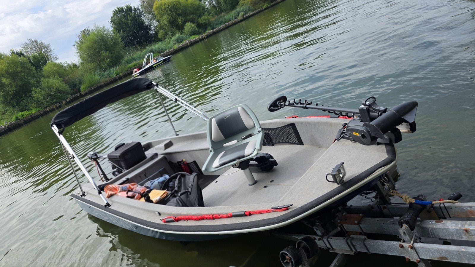 overcomplete vis/plezierboot met verschillende opties., Watersport en Boten, Hengelsport | Roofvissen, Ophalen