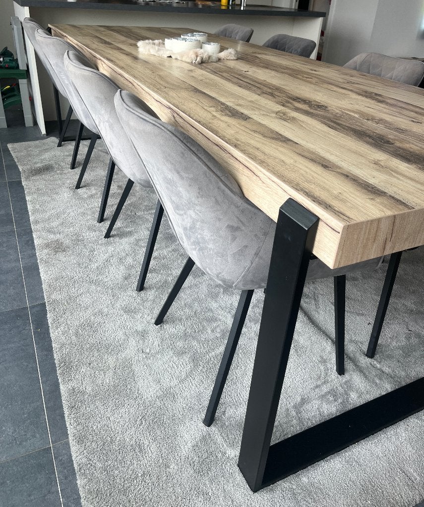 8 kuipstoelen stof velvet, Huis en Inrichting, Ophalen, Gebruikt, Vijf, Zes of meer stoelen, Stof