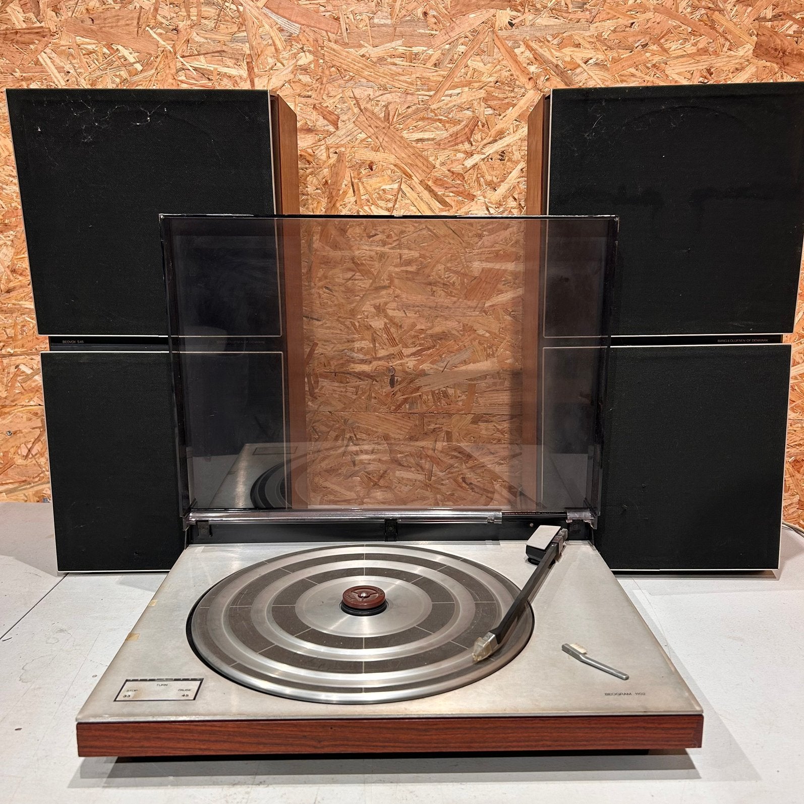 Bang & Olfusen - Beovox s45 - Beogram 1102, TV, Hi-fi & Vidéo, Enlèvement, Utilisé, Autres marques