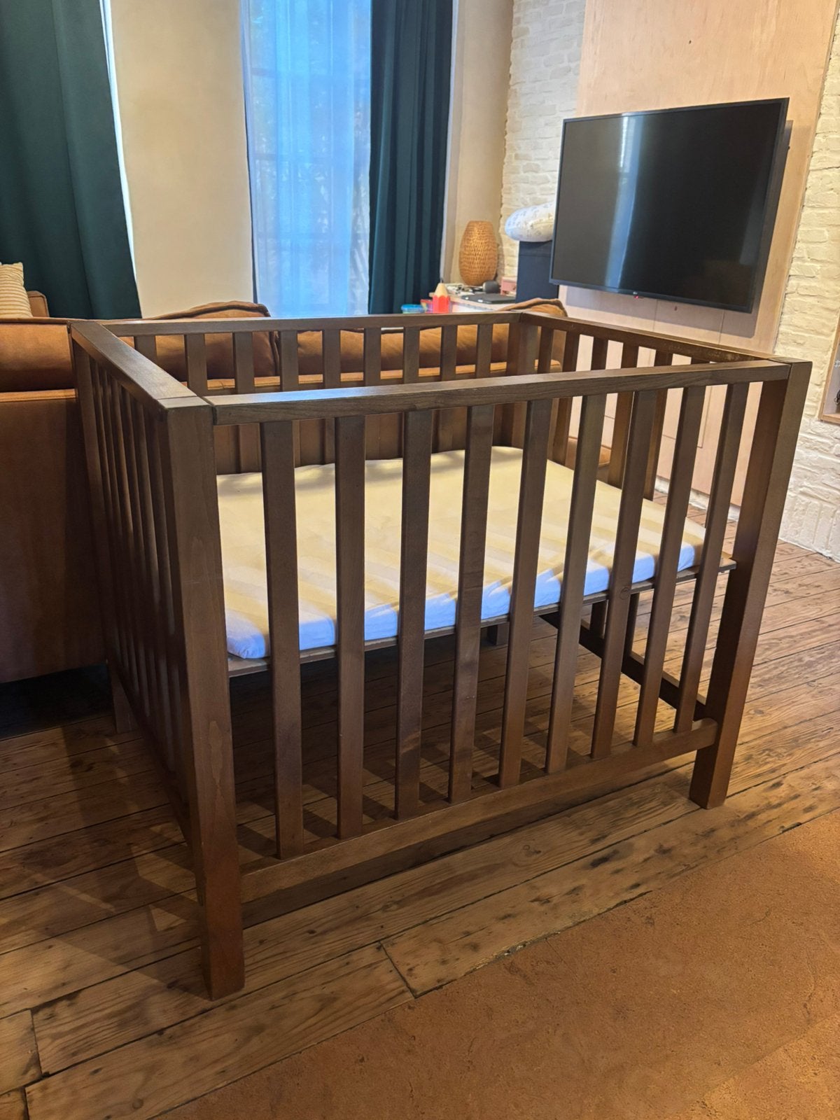 Babybox + matras en 2 hoezen, Ophalen, Gebruikt, Rechthoekig, In hoogte verstelbaar
