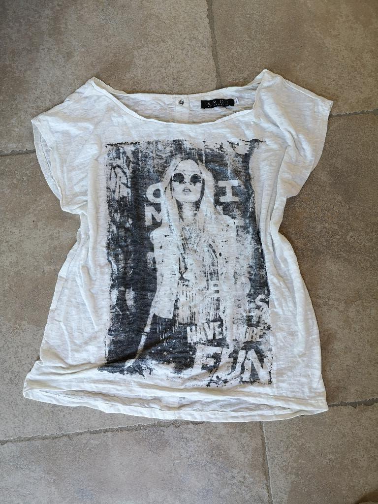 Mooi stijlvol bloesje mt Large, Kleding | Dames, Blouses en Tunieken, H&M, Beige, Maat 42/44 (L), Ophalen of Verzenden