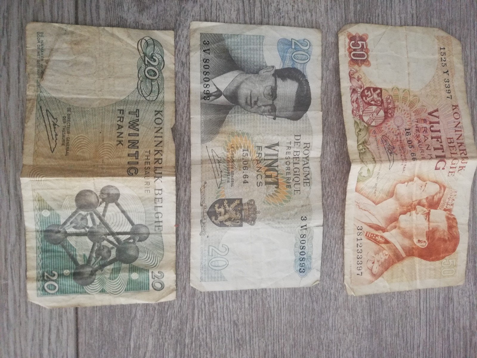 Anciens billets de Belgique, Enlèvement ou Envoi