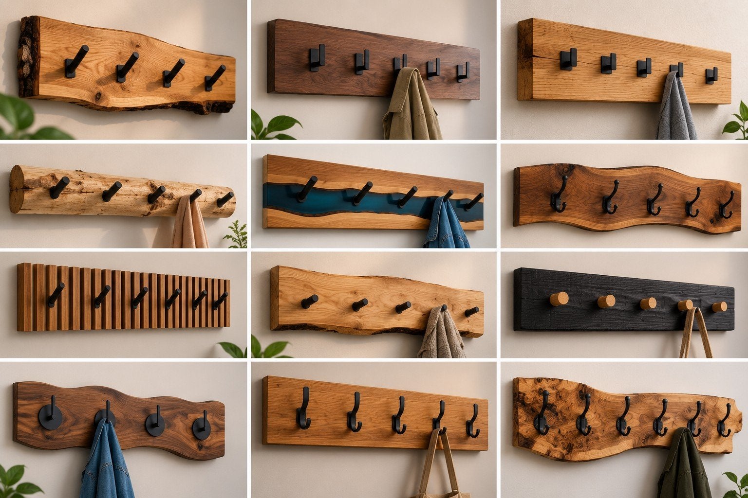 Handgemaakte houten kapstokken, Enlèvement