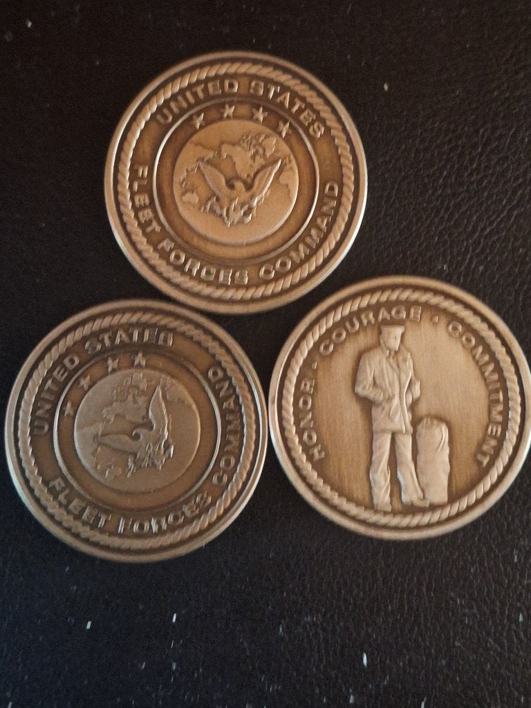 3 munten USNavy, Ophalen, Zo goed als nieuw, Gebruiksvoorwerp