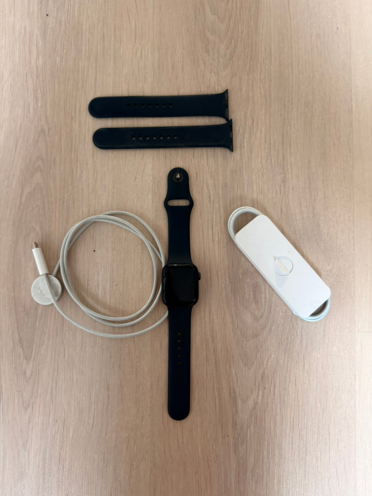 Apple watch serie 7, Gebruikt, Zwart, IOS, Ophalen of Verzenden