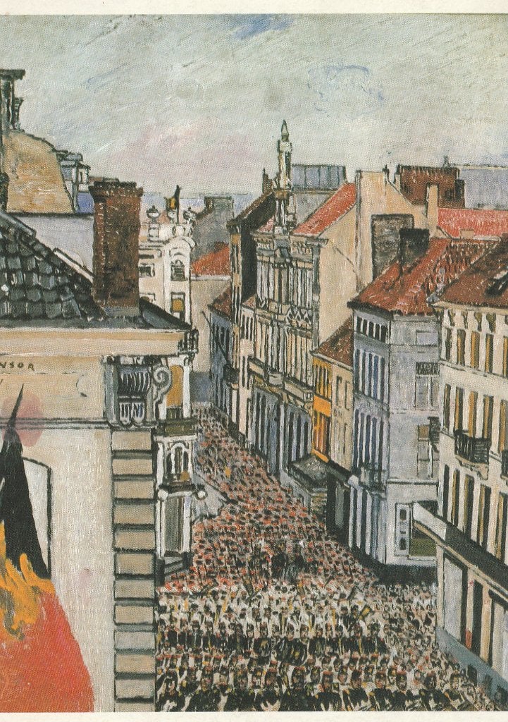 JAMES  ENSOR -  Muziek in de Vlaanderenstraat, Verzamelen, Verzenden, Ongelopen, Overige thema's