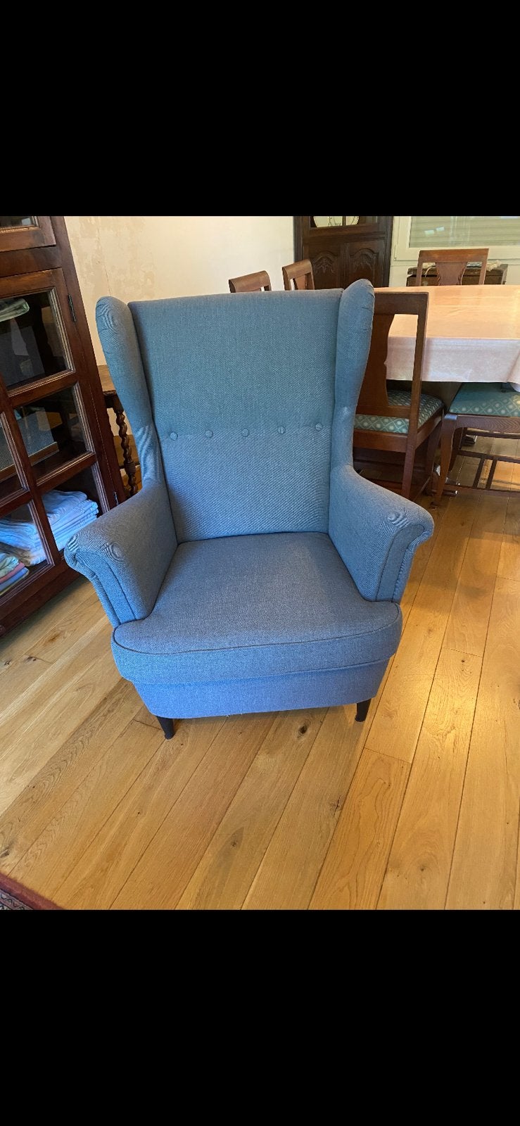 Ikea strandmon  oorfauteuils 2 stuks beschikbaar. Als nieuw, Huis en Inrichting, Ophalen, Zo goed als nieuw